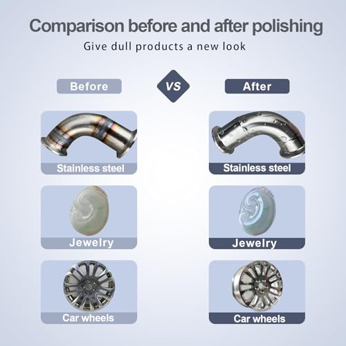 Neeki 6Pcs Metal Polishing Buffing Compound for Buffing Wheel, Polish Paste
