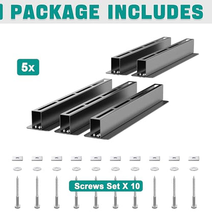 EVERHANGER Ceiling Storage Rack, Heavy Duty Overhead Storage Rack - style: For 4 Bins