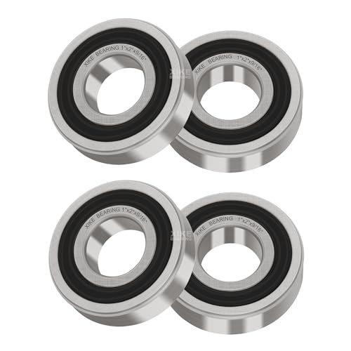 XIKE 4 Pcs Bearings 1"x2"x9/16, Compatible with 1641-2RS. - size: 1641-2RS Size 1"x2"x9/16"