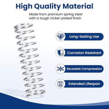 9731 Compression Spring, 0.105 GA x 7/8" OD x 3", 4-Pack