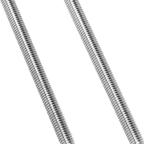 M8-1.25 x 200mm Fully Threaded Rod Studs, 18-8 Stainless Steel 304 Long Threaded Screws, Right Hand Threads, 2 PCS - size: M8 x 200mm