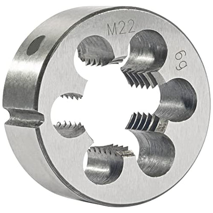 M22X2.5 Hand Tap and Round Die Set Right Hand - size: M22x2.5