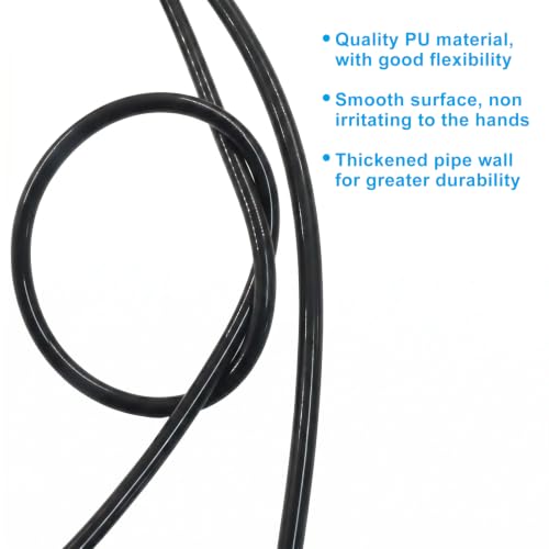 39ft (12m Roll) 8mm OD x 5mm ID Pneumatic Tubing, (Black) - color: Black, size: 8mm OD x 5mm ID