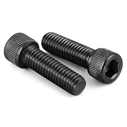 3/8-16 x 1 Socket Head Cap Screws Cap Bolts, 12.9 Grade Alloy Steel Black Oxide, UNC Coarse Thread Fully Threaded, 10 PCS - size: 3/8-16 x 1"