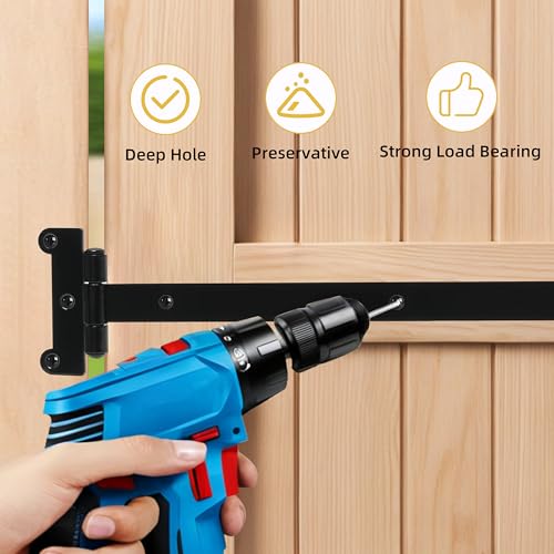 24in Heavy Duty gate Hinges Capacity Fits for Barns, Sheds, Fences