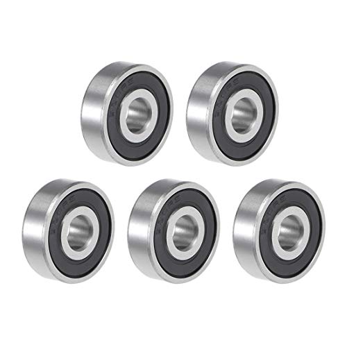uxcell 626-2RS Deep Groove Ball Bearing 6x19x6mm Double Sealed ABEC3 5pcs - size: 6mmx19mmx6mm