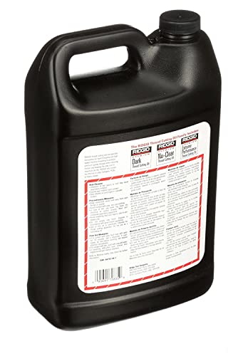 RIDGID 70835 Thread Cutting Oil, 1 Gallon of Nu-Clear Pipe Threading Oil & 70830 Dark Thread Cutting Oil, 1-Gal. Low-Odor Anti-Mist Formulation Dark Pipe Threading Oil