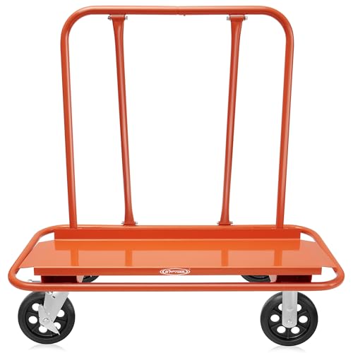 GypTool Heavy Duty Drywall Sheet Cart & Panel Dolly - Orange
