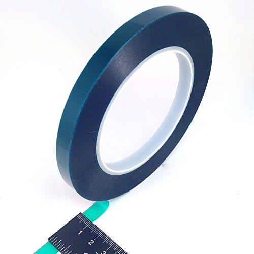 High Temp Masking Tape Kit, Green Polyester, 5 Roll