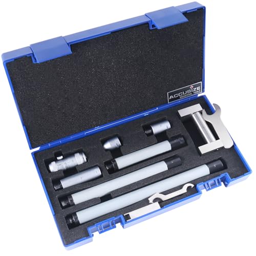 Accusize Industrial Tools 2-24'' by 0.001'' Resolution Inside Micrometer Set, 3011-5051 - size: 2-24"