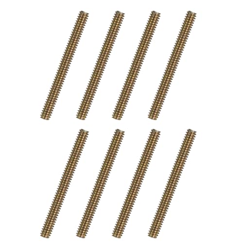 uxcell 8pcs Fully Threaded Rods 1/4x2-1/2 All Thread Studs Long Threaded Screw Carbon Steel for Furniture Garden Railing Mounting Assembly Fastening Frame Connection Colorful Zinc - size: 1/4x2-1/2"