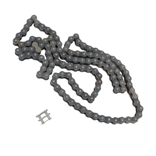 80 Roller Chain Heavy Duty 10FT Chain Comes with Connector 1 Additional Connector Carbon Steel
