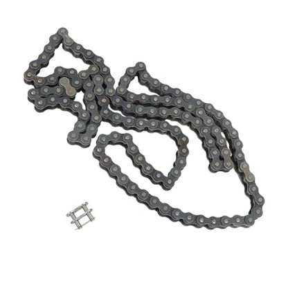 80 Roller Chain Heavy Duty 10FT Chain Comes with Connector 1 Additional Connector Carbon Steel
