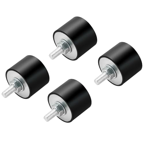 NATGAI 4 PCS M8 x 1.5 in Rubber Isolator Mounts 40 x 30mm
