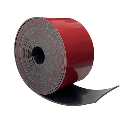 Adhesive Neoprene Rubber Strips 2" Wide x 1/16" Thick x 20' for Cushion - size: 2" Wide x 1/16" Thick x 20' Long