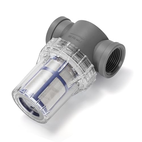1'' Female NPT in-Line Strainer - Garden Hose Filter for High Pressure Washer, Sediment Filter with 100 Mesh Stainless Steel Screen (1'' 100 Mesh) - style: 1'' 100Mesh
