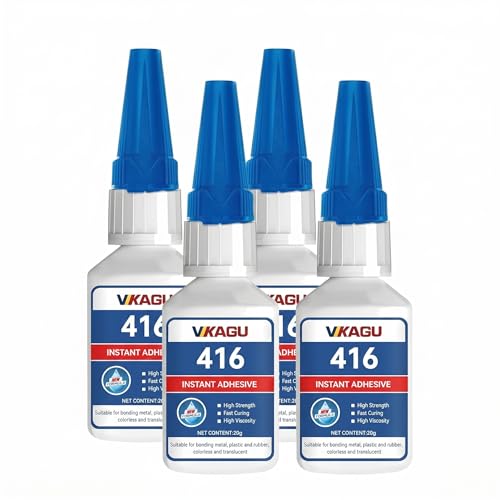 416 Super Bonder Instant Adhesive Clear for High Temp & Vibration 20g Suitable for Metal Plastic and Rubber 4 Pack - size: 416, style: 4 Pack