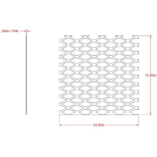Boltmaster 12 in. Uncoated Steel Expanded Sheet