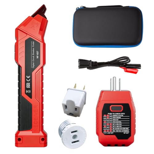 Circuit Breaker Locator, GFCI Outlet Tester, Digital Circuit Finder