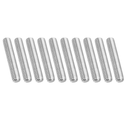 PATIKIL 3/8"-16 UNC 304 Stainless Steel Fully Threaded Rod, 10Pcs 2" Length Long Threaded Screw Right Hand Threads All Threaded Rod Studs for Anchoring Bolt, Clamps, Hangers and U-Bolts - size: 3/8"-16 x 2"
