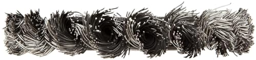 Weiler 08014 3" Standard Twist Knot Wire Wheel .014" Steel Fill 1/2"-3/8" Arbor Hole Made in the USA (Pack of 10) - size: .014 Wire Size, style: Pack of 10