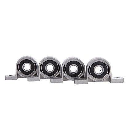 4 Pieces 8mm Bore Diameter Ball Mounted Pillow Block Insert Bearings