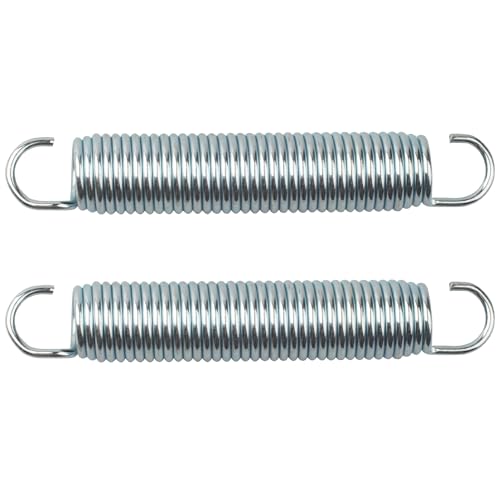 2 Pack 5-1/2 Inch 9625 Mechanical Extension Springs with Hook Ends