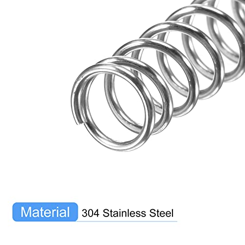 uxcell 5Pcs Compression Spring 304 Stainless Steel 7mmOD,0.8mmWD,40mmFL - size: 7x0.8x40mm