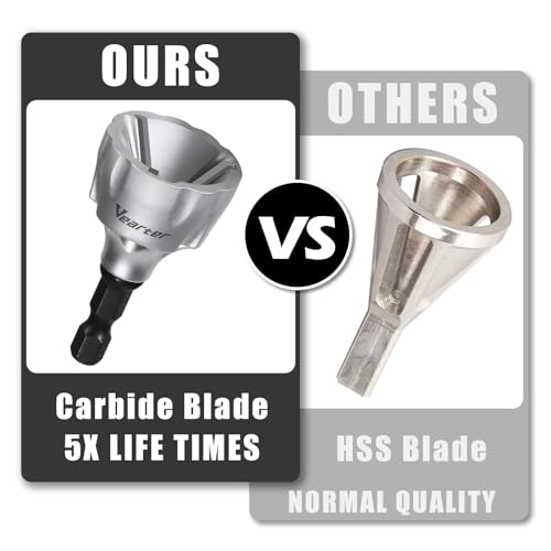 1/8" to 3/4" Deburring External Chamfer Tool with Carbide Blades - size: 1/8" to 3/4"