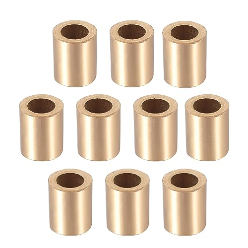 Othmro 10Pcs Sleeve Bearing, 0.39" Bore x 0.63"OD x 0.79" Length Self-Lubricating Bushings for Sliding Parts of Machinery, Printing Presses, Textile Machines Reduce Shaft and Hole Wear