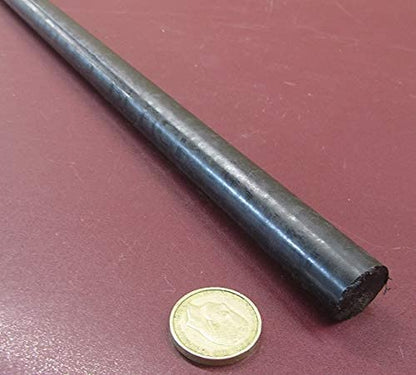 Black Nylon Extruded Round Rod .750" (3/4") x 5 Ft Length 2 pcs 10 Feet