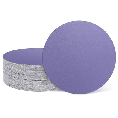 HARFINGTON 32 Pcs 3 Inch Sanding Disc 320 Grit Purple Aluminum Oxide - size: 3 Inch(320 Grit)
