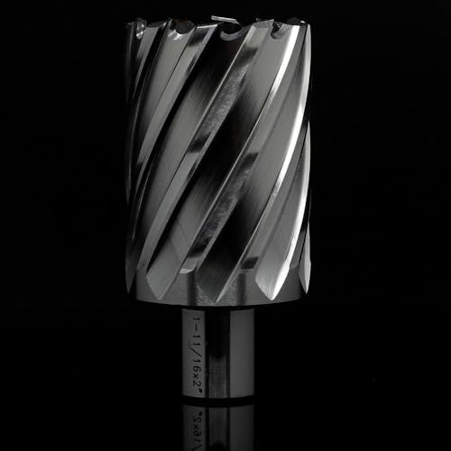 OSCARBIDE 1-11/16" x 2" HSS Annular Cutter 3/4" Weldon Shank Mag Drill Bit