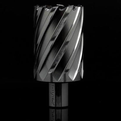 OSCARBIDE 1-11/16" x 2" HSS Annular Cutter 3/4" Weldon Shank Mag Drill Bit