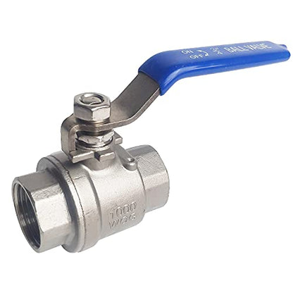 3/4"" Female Ball Valve NPT Thread 316 Stainless Steel Full Port Ball Valve WOG1000 - size: 3/4 inch