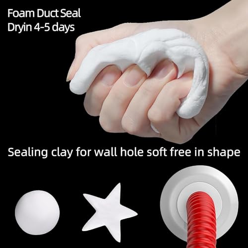 20Pack Waterproof Duct Seal Clay for Wall Hole Repair Quick Mending Putty - - size: 20 pieces of clay