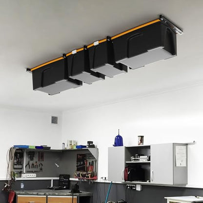 Ultrawall Overhead Garage Storage Rack, Heavy Duty Ceiling Storage Rack - style: For 4 Bins