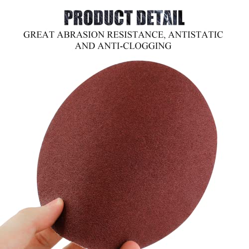 Biaungdo 7-Inch Sandpapers Sand Discs, 100 Grit, 30 Pcs - style: 30 Pcs 7 Inch 100 Grit