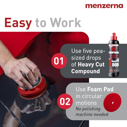 menzerna Heavy Cut Compound 1000 I Abrasive Polishing Compound I 16 fl oz - color: Heavy Cut 1000 (16oz)