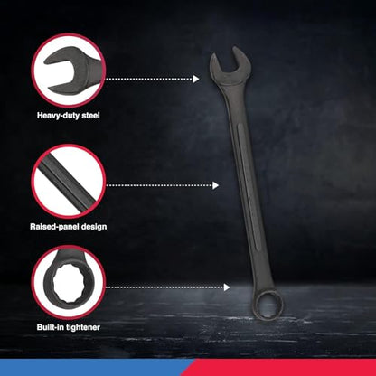 Neiko 03575A Jumbo Combination Wrench Set | 16 Piece | MM | 6 mm to 32 mm | Raised Panel Construction - size: 16 Piece, style: Metric
