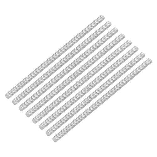 uxcell 8Pcs Fully Threaded Rod, M3 x 70mm 304 Stainless Steel Right Hand Thread Bar Studs M3-0.5 Thread Pitch for Furniture Machinery Assembly - size: M3 x 70mm