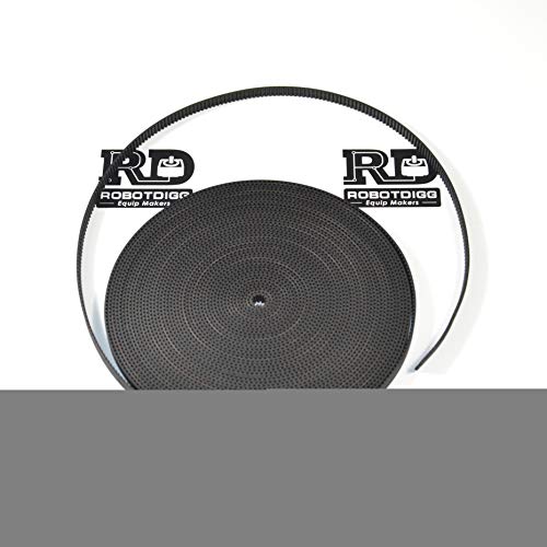 RobotDigg 3GT/GT3 Timing Belt Pitch 3mm Width 6mm Open Ended Synchronous Belt Pack of 10 Meters