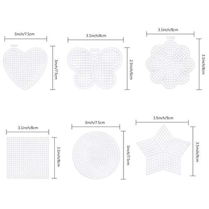 Pllieay 36Pcs Mesh Plastic Canvas Sheets Kit, Embroidery Tools for Craft - size: 36Pcs 6 count