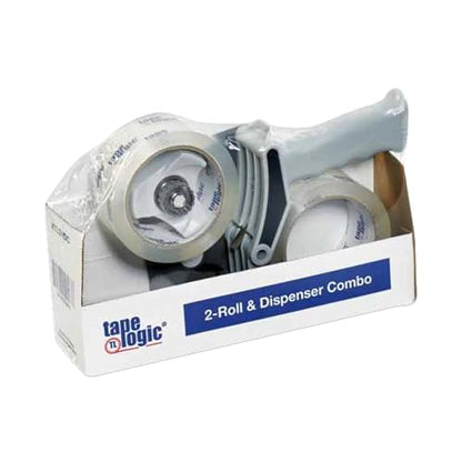 Tape Logic Packing Tape 2-Rolls & Dispenser, 2" x 55 yd 2.6 Mil - Heavy Duty Clear Packaging Tape Roll for Shipping, Moving, Order Fulfillment - size: 2-Rolls +Dispenser