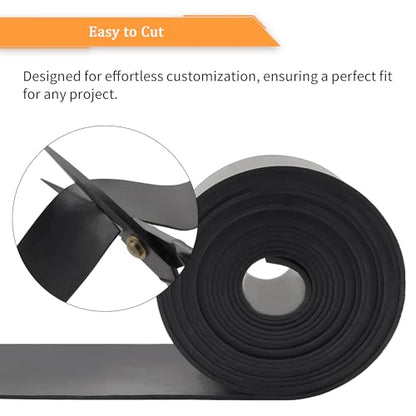 DOBTIM Neoprene Rubber Strips 1/16 (.062)" Thick X 2" Wide X 10'Long, Solid Rubber Rolls Use for Gaskets DIY Material, Supports, Leveling, Sealing, Bumpers, Abrasion, Flooring, Black - size: 2" X 10', style: .062" thick (No Adhesive）