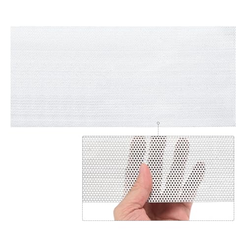 PATIKIL 15.7" x 7.9" 304 Stainless Steel Perforated Sheet, 0.06" Hole 19GA Expanded Metal Mesh Plate Screen Decorative Meshes for Ventilation Grill Smoking - size: 15.7" x 7.9"