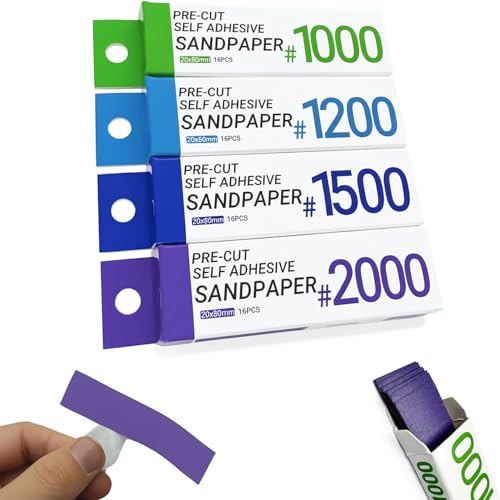 Self-Adhesive Fine Sandpaper,1000-2000 Grit for Model Polishing - style: #1000/1200/1500/2000