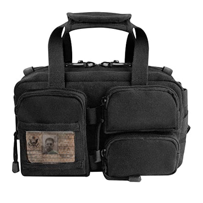 Rothco Canvas Tactical Tool Bag, Black - MOLLE Mechanics Carry Bag