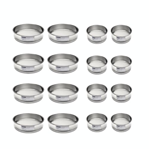 Lab Sieves 14 Mesh, Economy Test Sieve #14 Mesh, 4'' Diameter, 304 Stainless Steel Wire Cloth φ10×4.5cm - size: 14 Mesh（1.43mm）