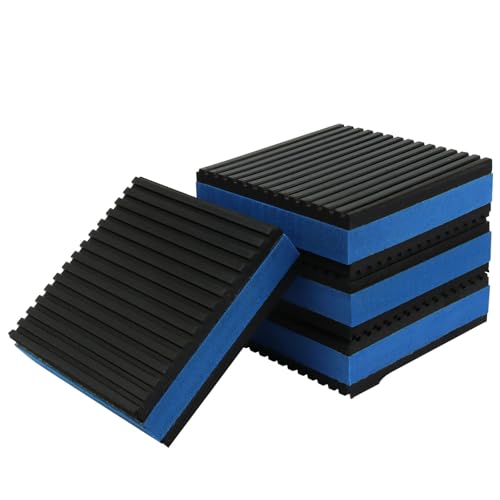4 Pack Rubber Anti-Vibration Pads 2" x 3"